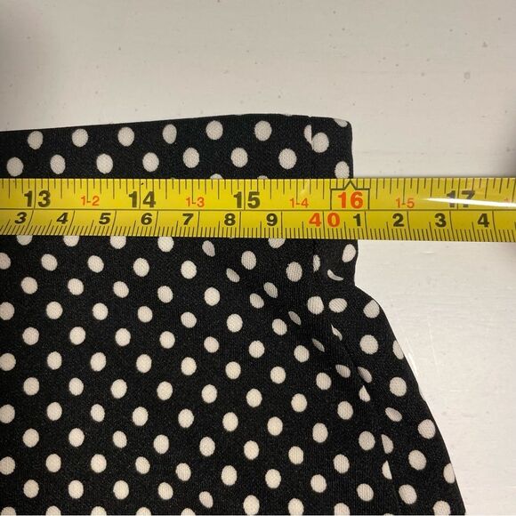 Michael Kors 12 black skirt w/off white dots. - Picture 4 of 6